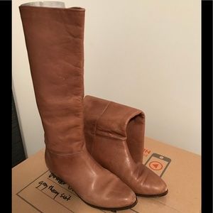 Vintage 80s Capezio tan leather tall boots size 9M